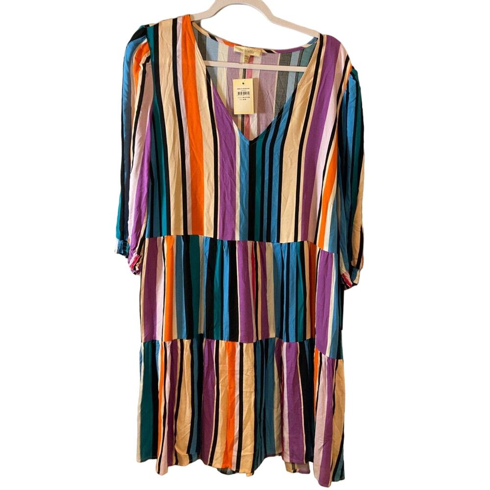 Loralette "Dress to the Max Mini" Women's 14/16 Pink Stripe City Chic Collection